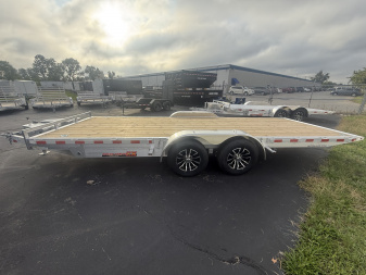 New H&H Trailers 7x20  10k Easy Loader D-rings Wood Deck