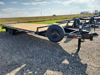 New 2026 Southland Trailers 24′ Tandem Axle Deckover Equipment Trailer – MEGA RAMP Flatbed Trailer