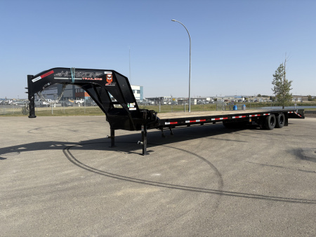 New 2026 Horizon Trailers 102''X 36' LOW-PRO GOOSE W/MAX RAMPS 25000LB GVW Flatbed Trailer
