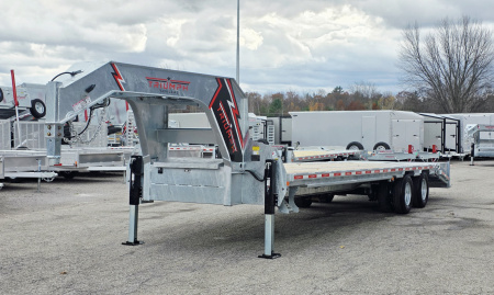 New 102 X 25 + 5 GALVANIZED EXTREME DUTY GOOSENECK DERCKOVER 12 K AXLES 2026 TRIUMPH