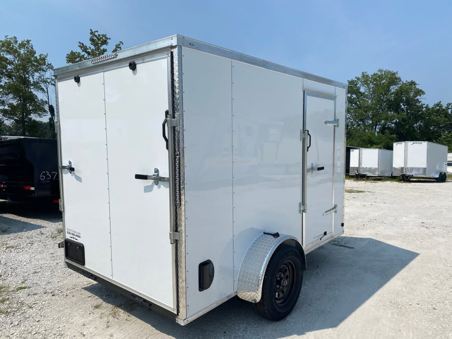 New 2025 Mammoth 6x10 SA Cargo / Enclosed Trailer, 6'3 interior height, 35k axle, .080 polycore exterior