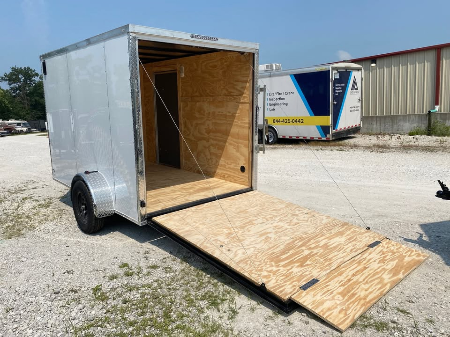 New 2025 Mammoth 6x10 SA Cargo / Enclosed Trailer, 6'3 interior height, 35k axle, .080 polycore exterior