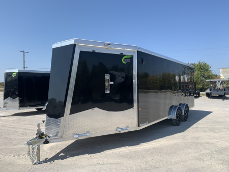 New 2026 NEO TRAILERS NASX2575TR6 (7.5' X 25') 7K V-Nose Snowmobile Trailer