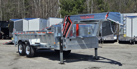 New 82 X 16 GALVANIZED GOOSENECK DUMP 10 K AXLES 2026 TRIUMPH