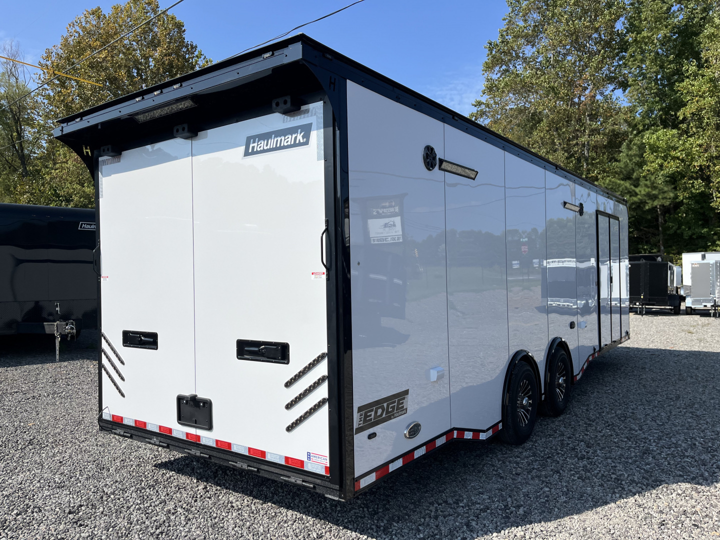 New 2026 Haulmark 28 EDGE Race Trailer - Turbo Package - 14K GVWR - Premium Escape Door