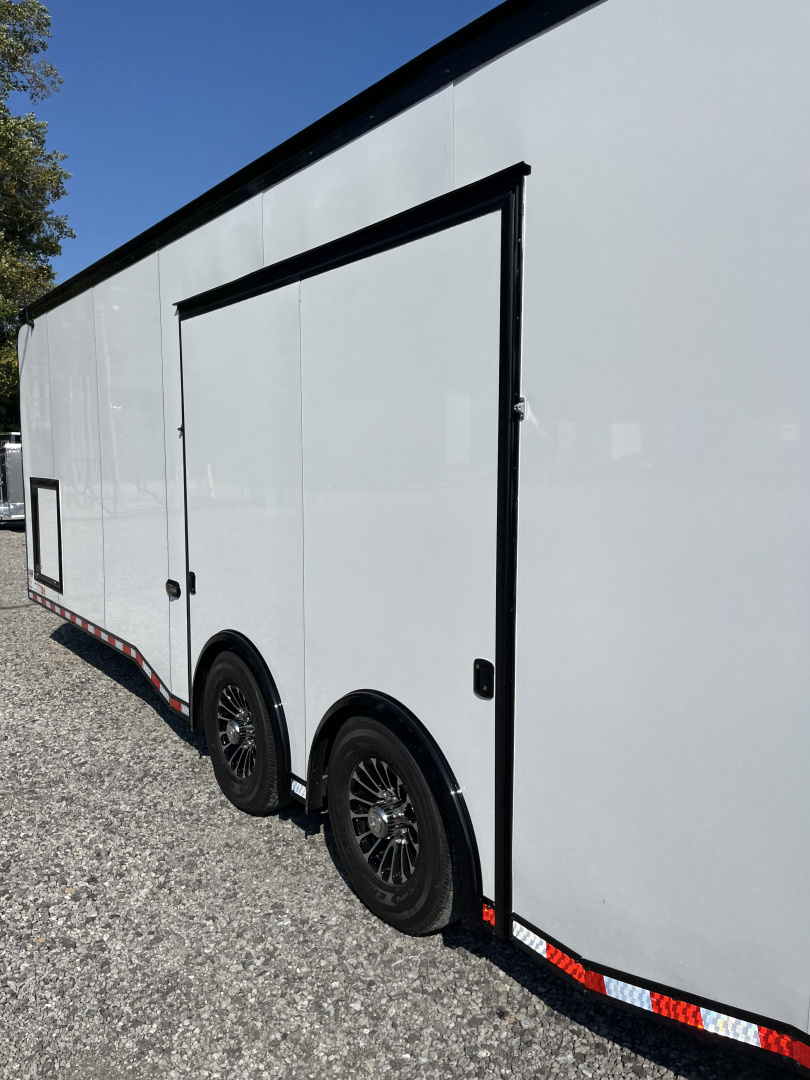 New 2026 Haulmark 28 EDGE Race Trailer - Turbo Package - 14K GVWR - Premium Escape Door