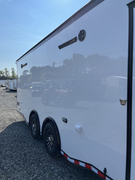 New 2026 Haulmark 28 EDGE Race Trailer - Turbo Package - 14K GVWR - Premium Escape Door