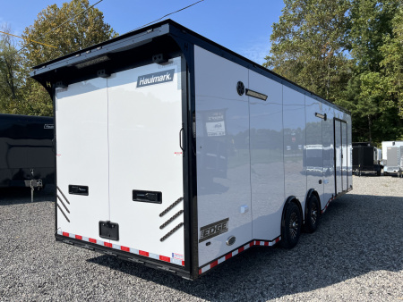 New 2026 Haulmark 28 EDGE Race Trailer - Turbo Package - 14K GVWR - Premium Escape Door