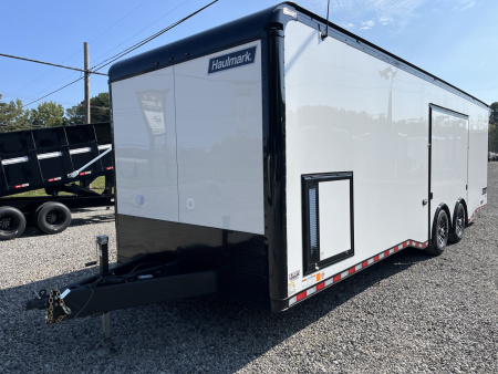 New 2026 Haulmark 28 EDGE Race Trailer - Turbo Package - 14K GVWR - Premium Escape Door