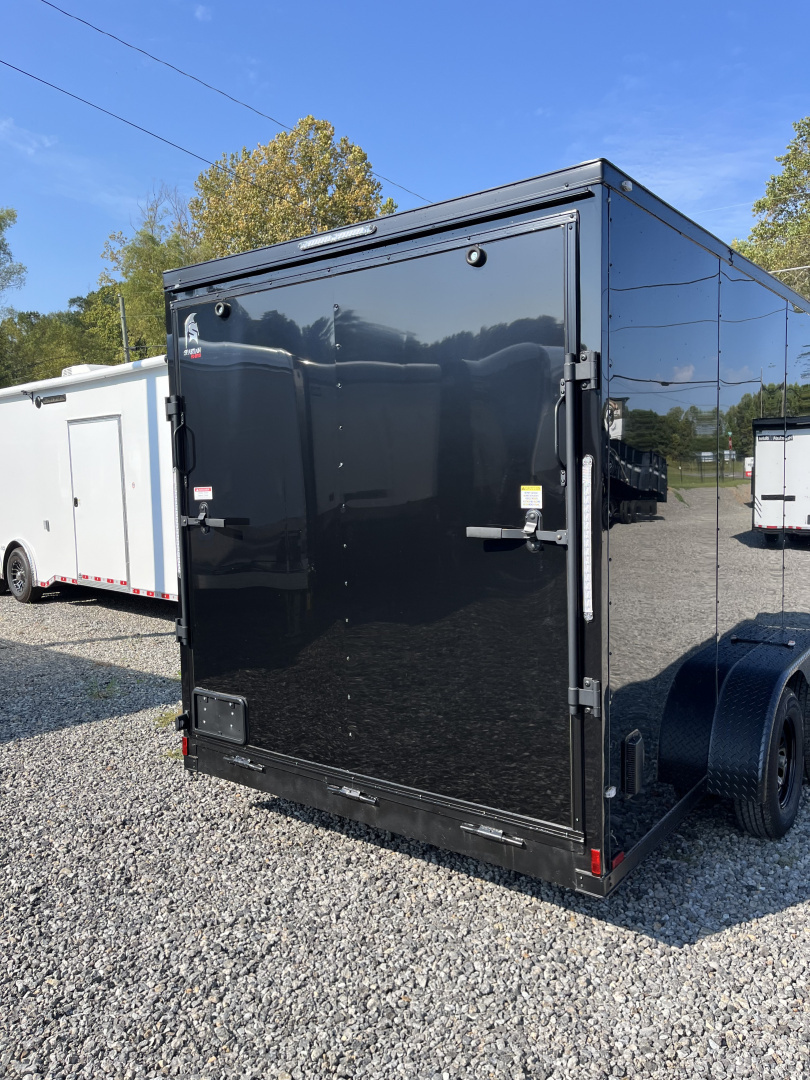 New 2026 Spartan 7X16 Enclosed Trailer, 7K GVWR, Preferred Package, Polycor, Blackout