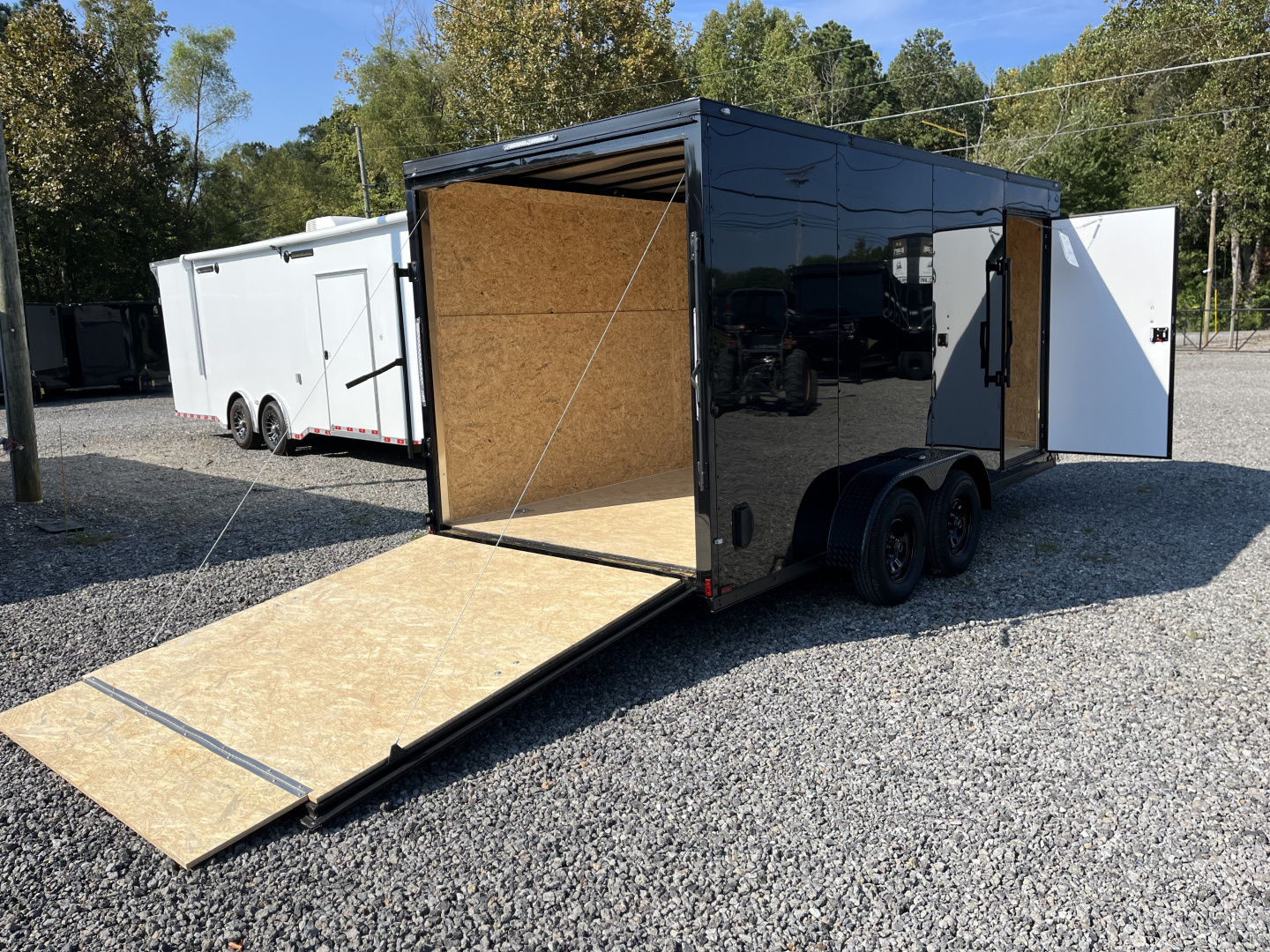 New 2026 Spartan 7X16 Enclosed Trailer, 7K GVWR, Preferred Package, Polycor, Blackout