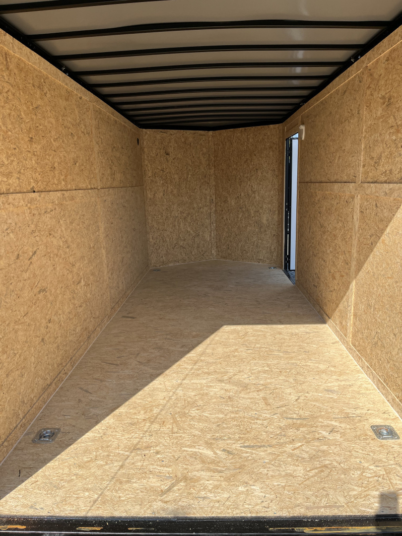 New 2026 Spartan 7X16 Enclosed Trailer, 7K GVWR, Preferred Package, Polycor, Blackout