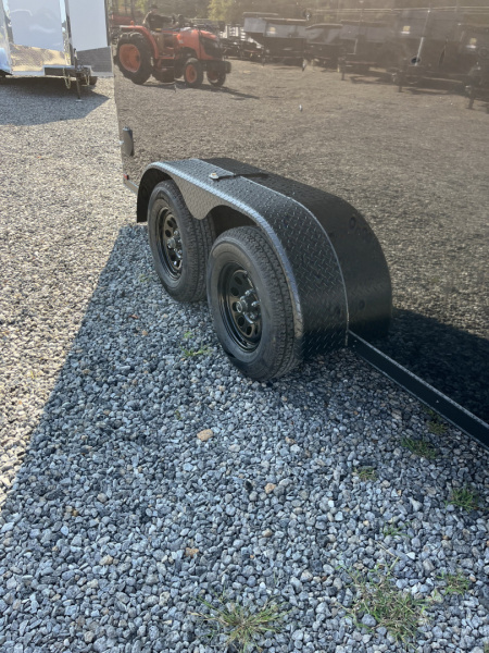 New 2026 Spartan 7X16 Enclosed Trailer, 7K GVWR, Preferred Package, Polycor, Blackout