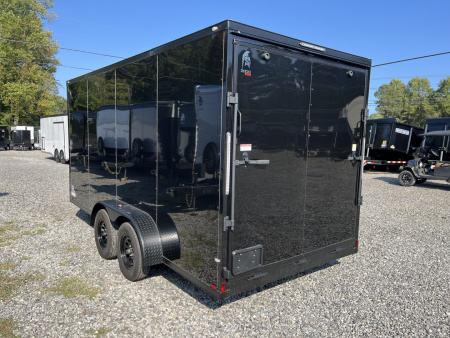 New 2026 Spartan 7X16 Enclosed Trailer, 7K GVWR, Preferred Package, Polycor, Blackout