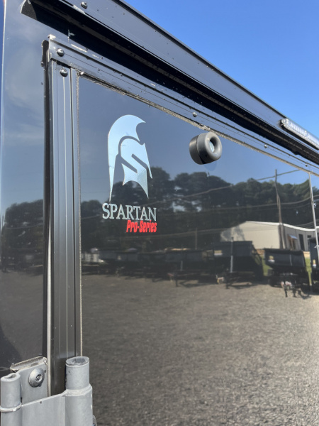 New 2026 Spartan 7X16 Enclosed Trailer, 7K GVWR, Preferred Package, Polycor, Blackout