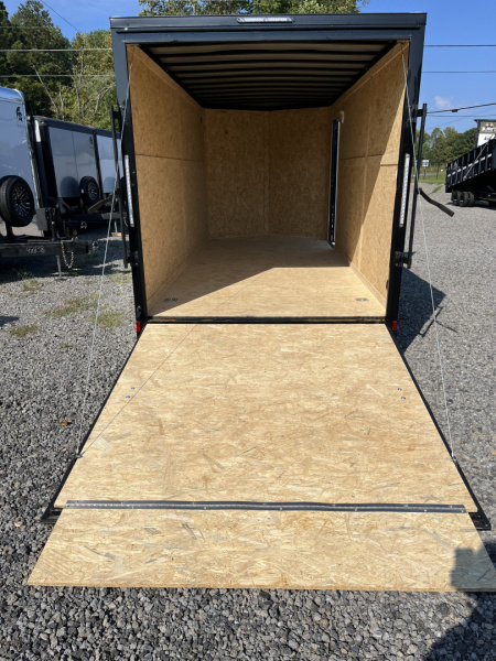 New 2026 Spartan 7X16 Enclosed Trailer, 7K GVWR, Preferred Package, Polycor, Blackout