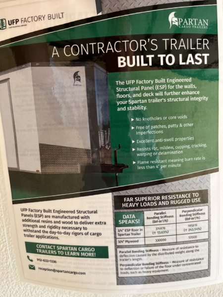 New 2026 Spartan 7X16 Enclosed Trailer, 7K GVWR, Preferred Package, Polycor, Blackout