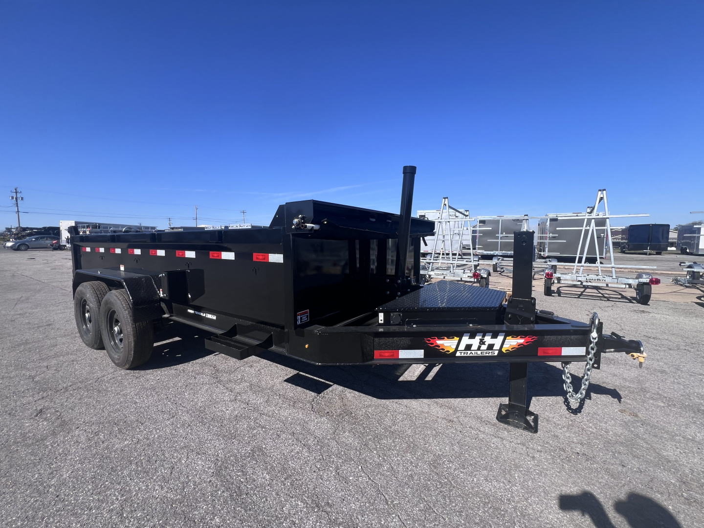 New 2025 H&H Trailers 7X14 14K Dump Trailer
