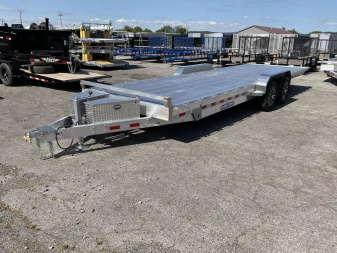 New 2026 Sure-Trac 7x24 10K Aluminum Power Tilt Equipment Trailer