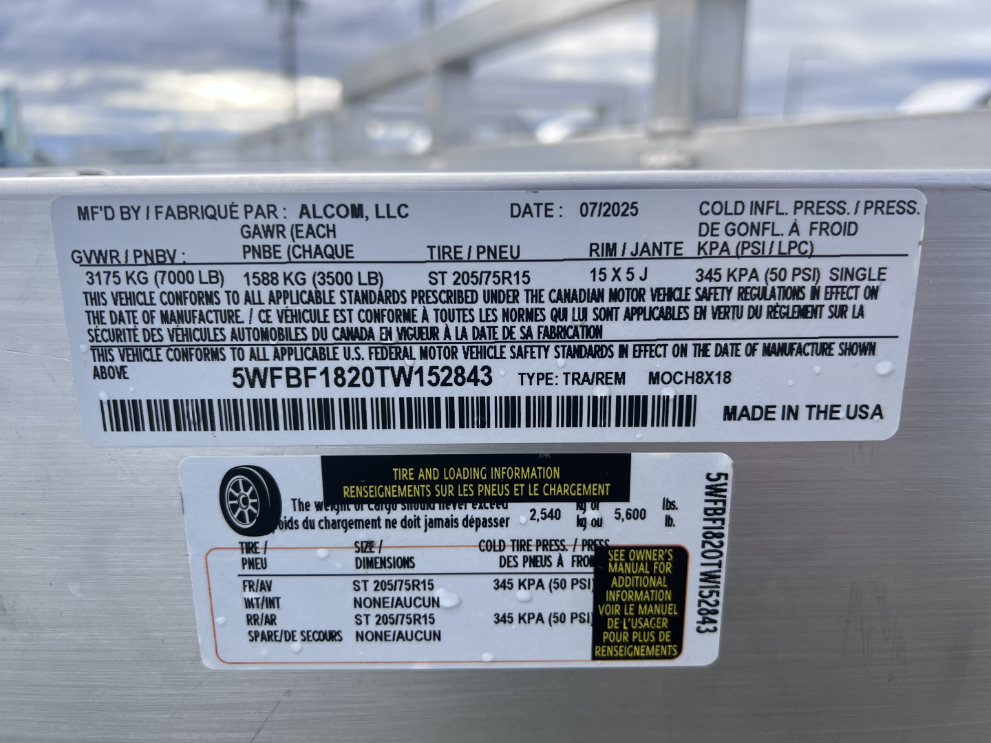 New 2026 Mission 7x18 7K Aluminum Deck Car Hauler