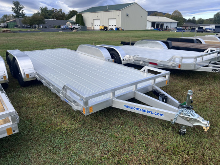 New 2026 Mission 7x18 7K Aluminum Deck Car Hauler