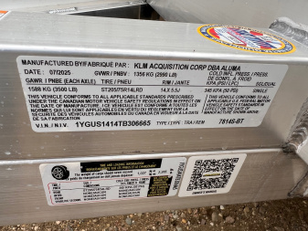 New 2026 Aluma 7814S BT 3k Utility Trailer