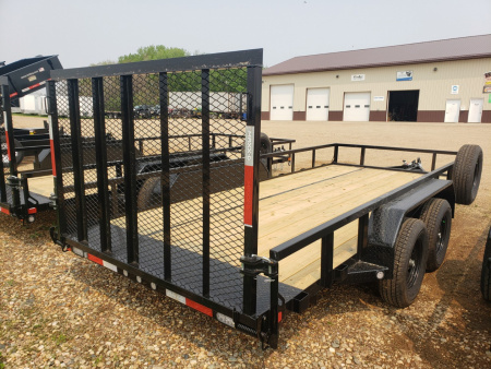 New 2026 MAXX-D U3X8316 83" X 16' TANDEM AXLE Utility Trailer