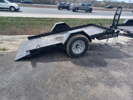 New 5X10 TILT TRAILER WITH 5K AXLE AND STEEL FLOOR