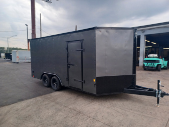 New 8.5'X16' ENCLOSED CARGO TRAILER WITH BLACKOUT PACKAGE