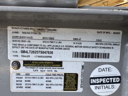 New 2026 Liberty LT16K 20' Tilt Trailer