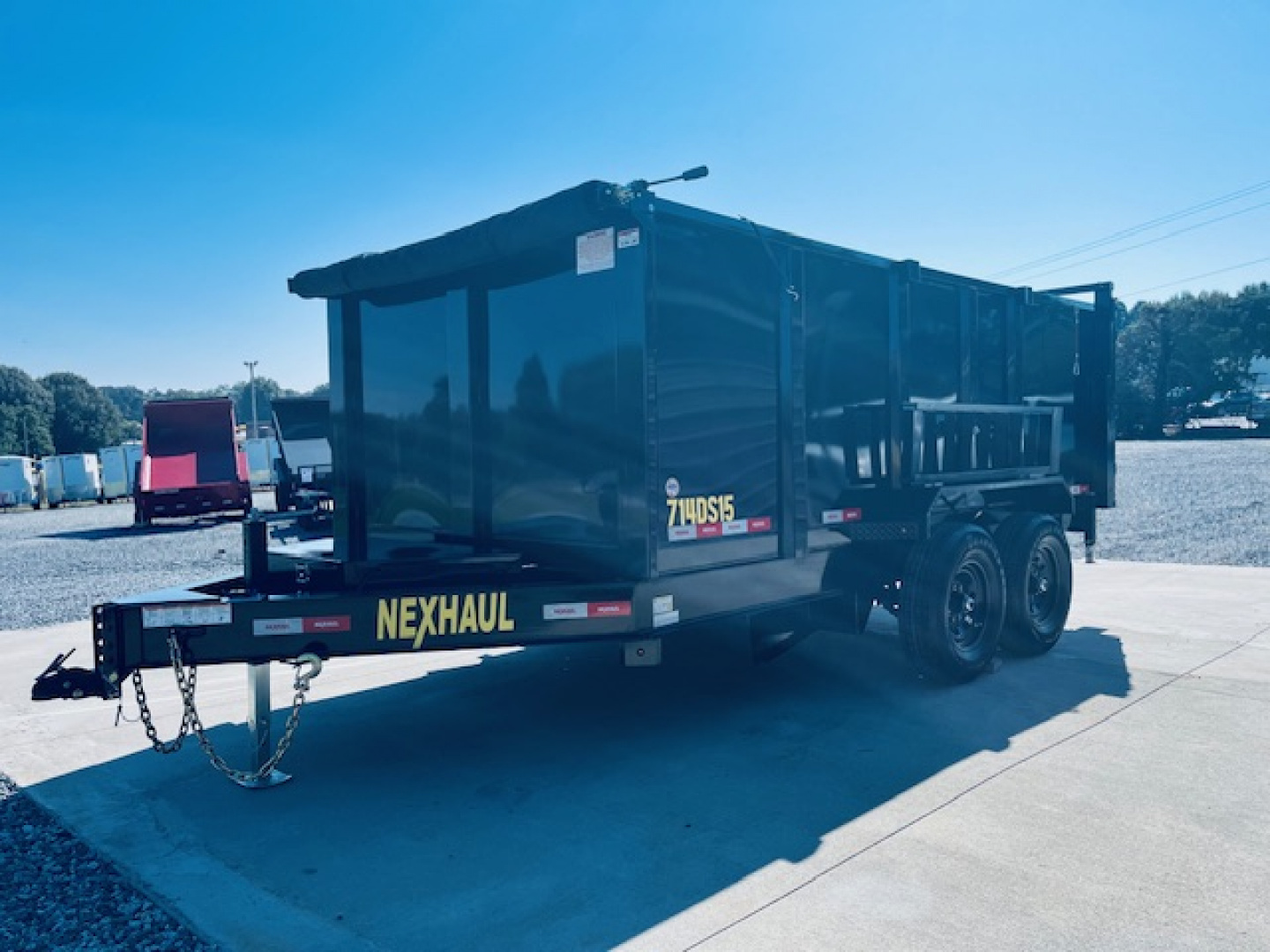 New 2026 Nexhaul 7X14 15K Lightning Dump Trailer w/4ft Sides