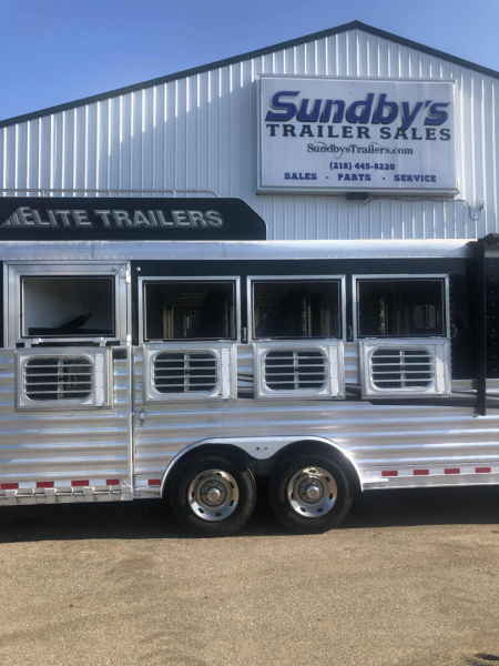Used 2020 Elite Trailers 8413 Sideload Horse Trailer