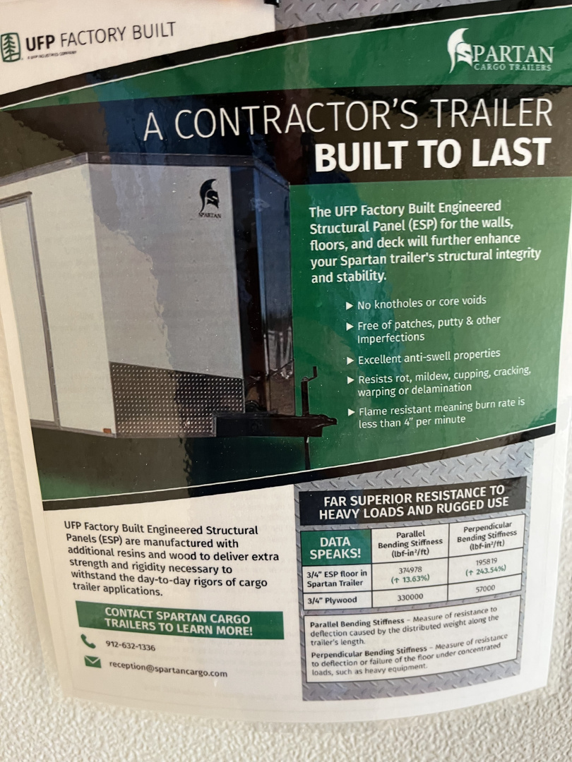 New 2026 Spartan 8.5x24 Enclosed Trailer, Preferred Package, 10K GVWR, 7' Interior, PolyCor Exterior