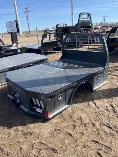 New 2024 CM Truck Beds SK SKIRTED BED FITS SINGLE REAR WHEEL CHEVY LONG BED Flat Decks