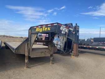 Used 2020 Big Tex Trailers W1    25' GOOSENECK TRAILER Flatbed Trailer