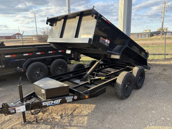 New 2025 Top Hat Trailers 10'x5' Dump Trailer w/ tarp
