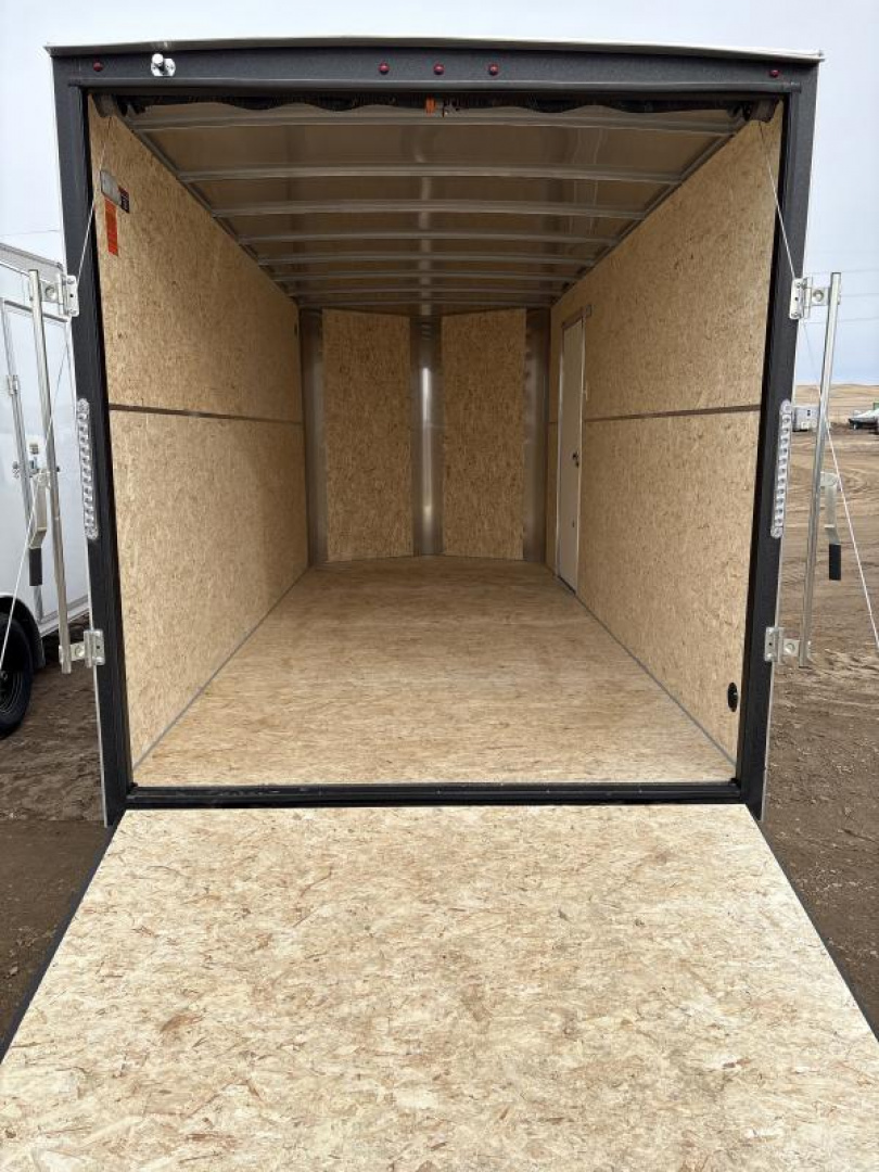 New 2025 H&H Trailer 7x16 Flat Top V-Nose Enclosed Cargo Trailer 5K AXLES