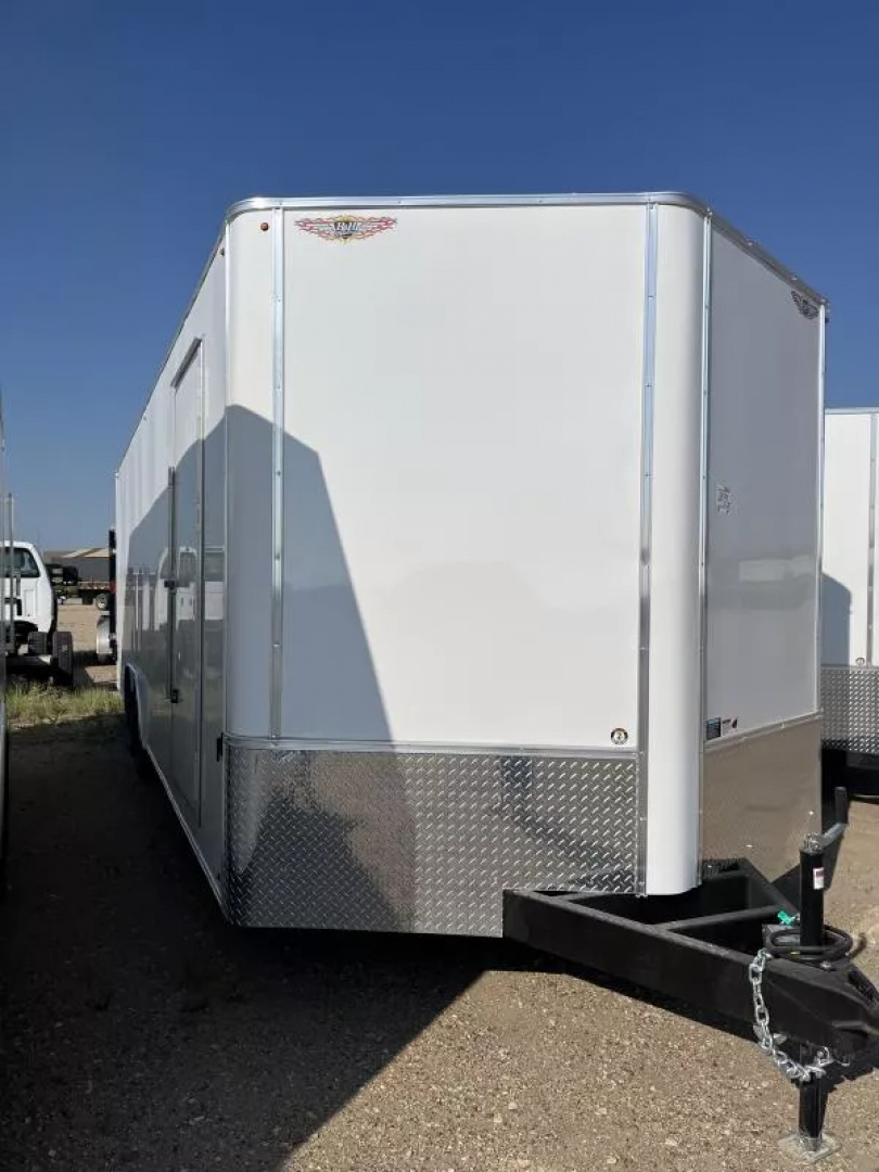 New 2025 H and H Trailer 8.5x24 HH Series Flat Top V-Nose Enclosed Car Hauler Trailer  10K