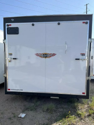 New 2025 H and H Trailer 8.5x24 HH Series Flat Top V-Nose Enclosed Car Hauler Trailer  10K