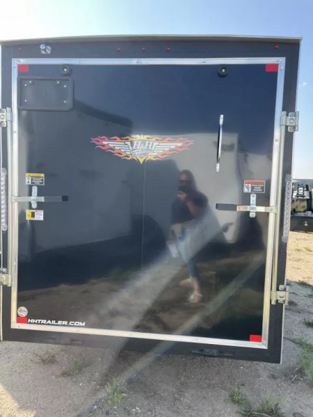 New 2025 H and H Trailer 6x12 HH Series Flat Top V-Nose Enclosed Cargo Trailer  3K Idler