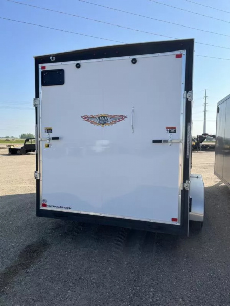 New 2025 H and H Trailer 7x14 HH Series Flat Top V-Nose Enclosed Cargo Trailer  7K Tandem