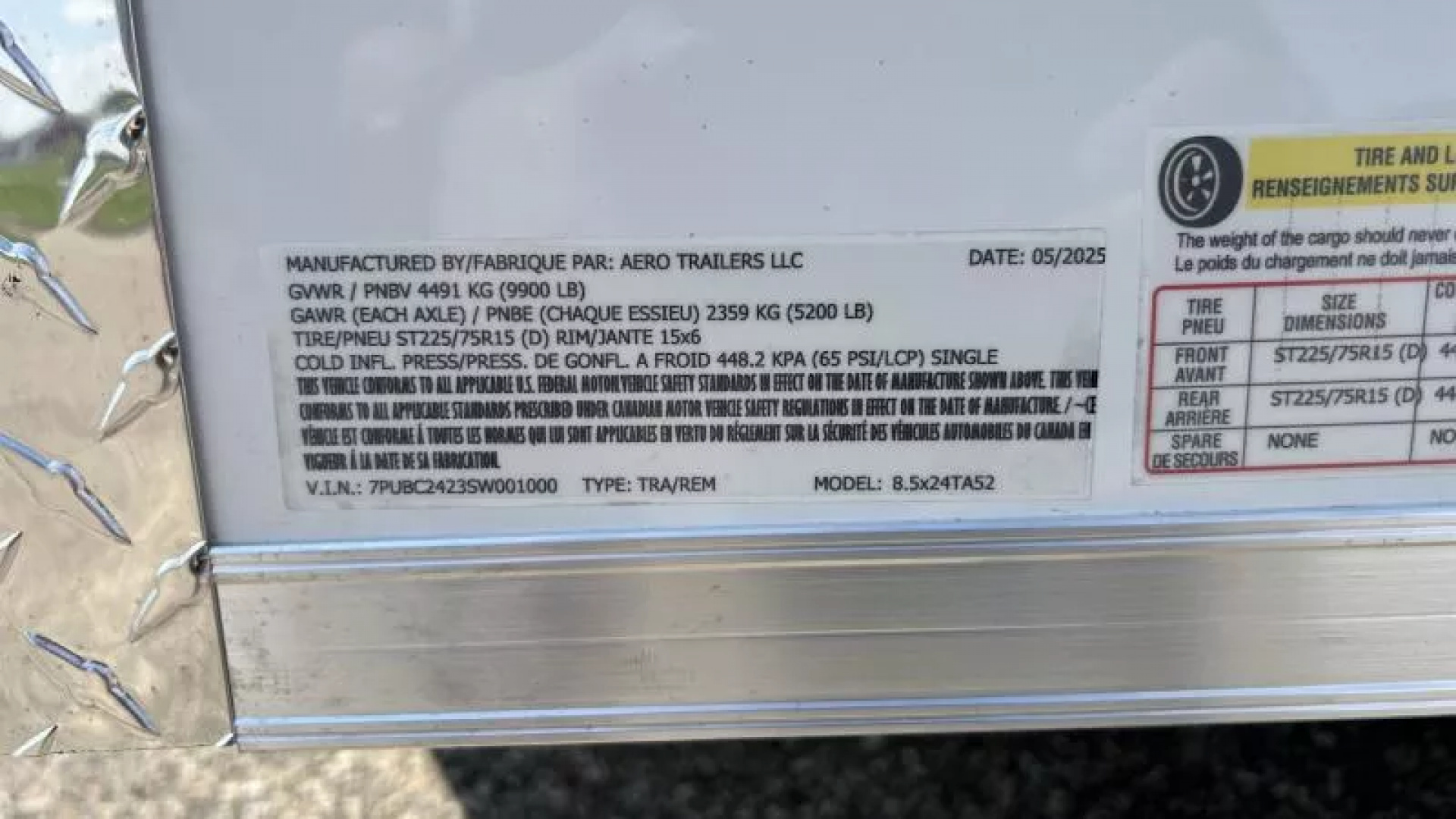 New 2025 Aero Trailers 8.5X24TA52 Cargo / Enclosed Trailer