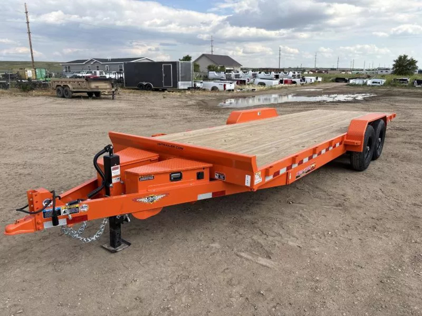 New 2025 H and H Trailer 82x24 Electric Tilt Speed Loader Utility Trailer  14k