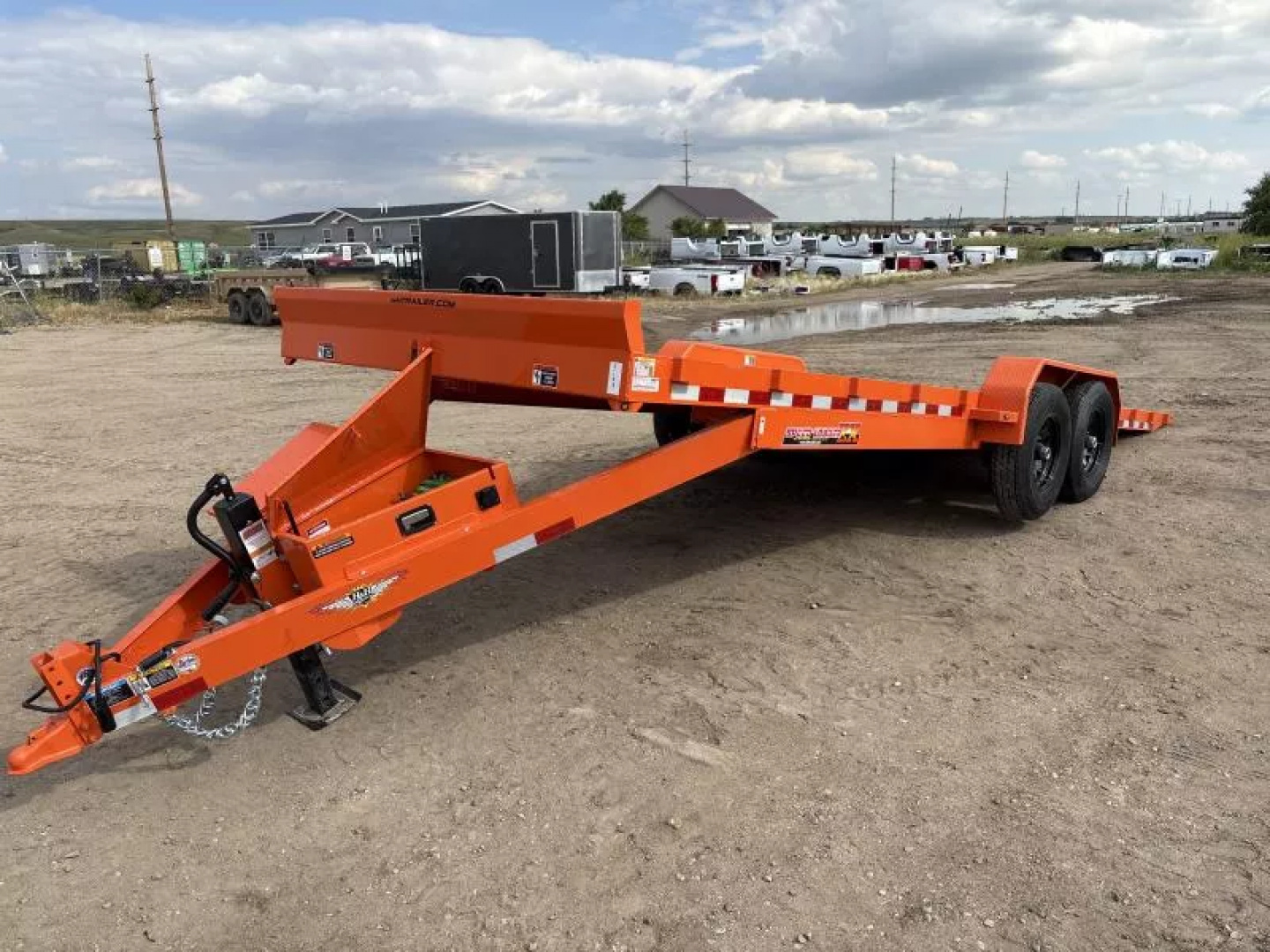 New 2025 H and H Trailer 82x24 Electric Tilt Speed Loader Utility Trailer  14k