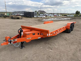 New 2025 H and H Trailer 82x24 Electric Tilt Speed Loader Utility Trailer  14k