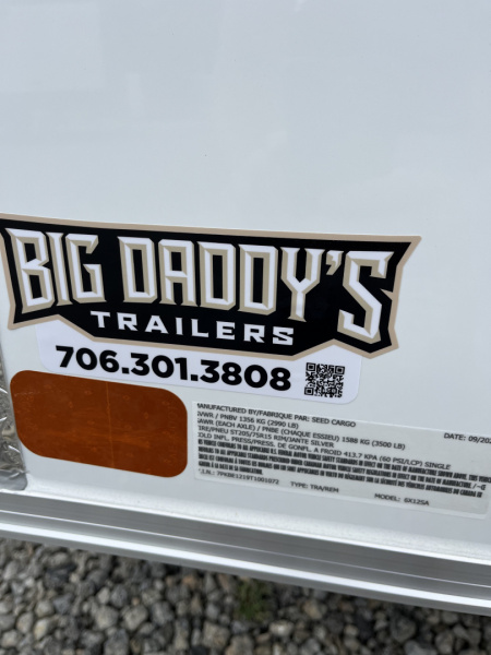 New 2026 Big Daddys Edition, 6X12 Enclosed Trailer With 6' 3" Interior, Single Axle, Polycor