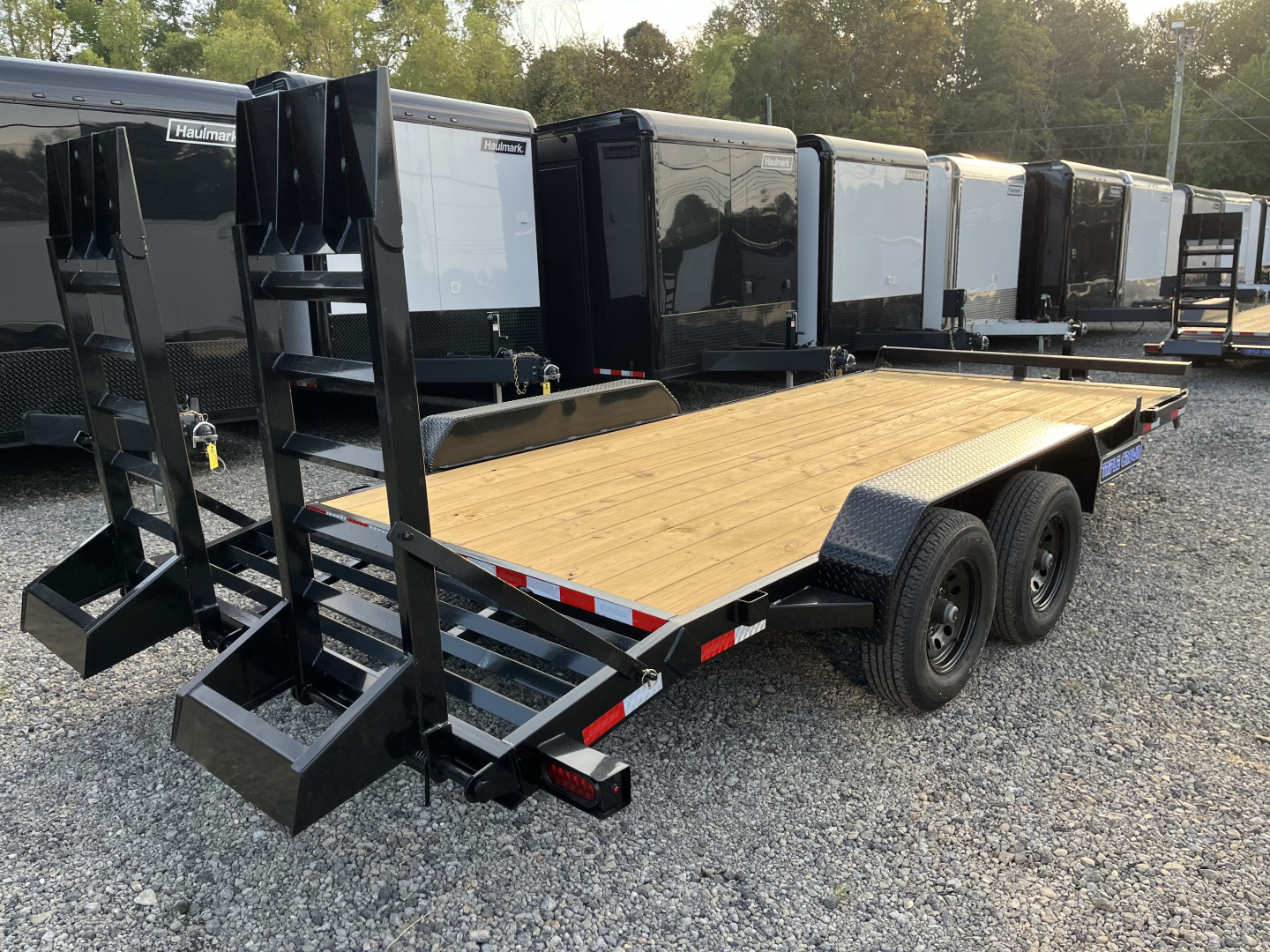 2026 7×18 Equipment Flatbed Trailer photo 3