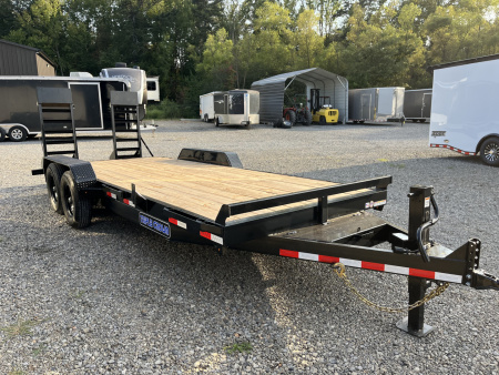 New 2026 Triple Crown 7x20 Heavy Duty Equipment Trailer, 5' Ramps, 14K GVWR