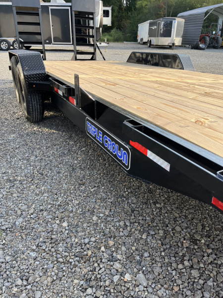 New 2026 Triple Crown 7x20 Heavy Duty Equipment Trailer, 5' Ramps, 14K GVWR