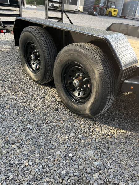 New 2026 Triple Crown 7x20 Heavy Duty Equipment Trailer, 5' Ramps, 14K GVWR